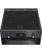 Hotpoint HDE6IDC2SA 60cm Freestanding Electric Double Cooker with Induction Hob
