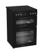 Hotpoint HDE6VDB1 60cm Freestanding Electric Double Oven Cooker with Multiflow