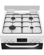 Hotpoint HDD6GDC2W Freestanding 60cm Dual Fuel Cooker with Double Oven - White