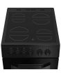 Hotpoint HTE5VCB Freestanding 50cm Electric Cooker with Ceramic Hob - Black