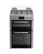Hotpoint HDG6GDCX Freestanding 60cm Gas Cooker with Double Oven