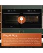 Hotpoint HMD44MXUK Built-In Microwave Oven and Grill - Stainless Steel