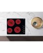 Whirlpool AKM 609 IX Ceramic Hob 4 Zones 60cm - Black