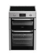 Hotpoint HDE6IDC2X Freestanding 60cm Induction Double Cooker - Inox
