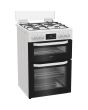 Hotpoint HDD6GDC2W Freestanding 60cm Dual Fuel Cooker with Double Oven - White