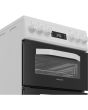 Hotpoint HDE5VDCW 50cm Electric Cooker with Ceramic Hob - White