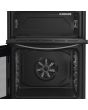 Indesit IDE6VDCS1 60cm Electric Double Cooker with Ceramic Hob - Silver