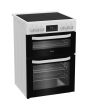Hotpoint HDE6VDW 60cm Electric Cooker with Ceramic Hob - White