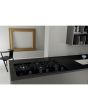 Whirlpool GOWL 758/NB W Collection Hob 5 Burners Gas on Glass 75cm - Black