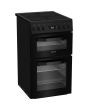 Hotpoint HDE5VDCB 50cm Electric Cooker with Ceramic Hob - Black