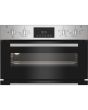 Indesit DUI12DIX Built-In Double Oven - Inox