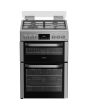 Hotpoint HDG6GDCWX 60cm Freestanding Gas Double Oven Cooker with Glass Lid