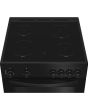Indesit IDE6VMB 60cm Electric Cooker with Ceramic Hob - Black