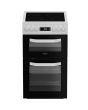 Hotpoint HDE5VDCW 50cm Electric Cooker with Ceramic Hob - White