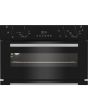 Indesit DUI10DB Built-In Double Oven - Black