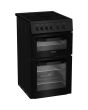Hotpoint HTE5VCB Freestanding 50cm Electric Cooker with Ceramic Hob - Black