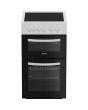 Indesit ITE5VMW Freestanding 50cm Electric Cooker with Ceramic Hob