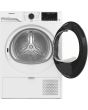Hotpoint CHD84MWBSUK Fabric Care Freestanding 8kg Heat Pump Tumble Dryer with HomeWhiz