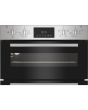 Indesit DUI10DIX Built-In Double Oven - Inox
