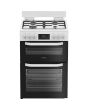 Hotpoint HDD6GDC2W Freestanding 60cm Dual Fuel Cooker with Double Oven - White