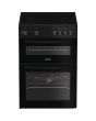 Indesit IDE6VMB 60cm Electric Cooker with Ceramic Hob - Black