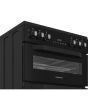 Hotpoint HDE6VDB1 60cm Freestanding Electric Double Oven Cooker with Multiflow