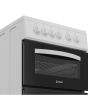 Indesit ITE5VMW Freestanding 50cm Electric Cooker with Ceramic Hob