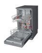 Hotpoint HSFO 3T223 W X UK N Slimline Dishwasher - Stainless Steel