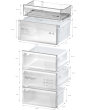 Bosch KGN392WDFG, Free-standing fridge-freezer with freezer at bottom