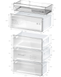 Bosch KGN492LDFG, Free-standing fridge-freezer with freezer at bottom