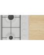 Bosch PBP6B2K60, Gas hob