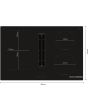 Bosch PVS811B16E, Induction hob with integrated ventilation system