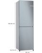 Bosch KGN27NLEAG, Free-standing fridge-freezer with freezer at bottom