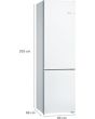 Bosch KGN392WEBG, Free-standing fridge-freezer with freezer at bottom