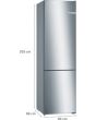 Bosch KGN392LEBG, Free-standing fridge-freezer with freezer at bottom