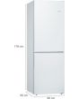 Bosch KGV336WEAG, Free-standing fridge-freezer with freezer at bottom