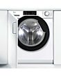 HBWS 484DMBW5-80 Integrated 8kg Washing Machine - 1400 rpm - A Energy Rating - White with Black Door