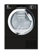 Hoover BATDH7A1TCEB-80 H-DRY 300 PRO Integrated 7kg Heat Pump Tumble Dryer - A+ Energy Rated - Black & Chrome
