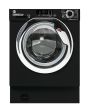 Hoover HBDS 485D1ACBE-80 H-WASH&DRY 300 LITE Integrated Washer Dryer, 8/5kg Capacity, 1400rpm, E/C Energy Rated - Black & Chrome