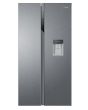 Haier HSR3918EWPG 90cm American Style Side-by-Side Fridge Freezer - Platinum Inox