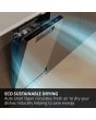 Haier XS 6B4S3FSB-80 Integrated 60cm Dishwasher with 16 Place Settings and WiFi