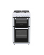 White Knight ATTCG50W Freestanding Twin Cavity Gas Cooker - White