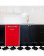 Montpellier MAB1353DR 60cm Retro 13 Place Setting Dishwasher In Red