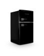 Montpellier MAB2035EK Retro Undercounter Fridge Freezer In Black