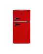 Montpellier MAB2035ER Retro Undercounter Fridge Freezer In Red