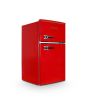Montpellier MAB2035ER Retro Undercounter Fridge Freezer In Red