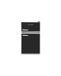 Montpellier MAB2035K Undercounter Retro Fridge Freezer in Black
