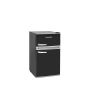 Montpellier MAB2035K Undercounter Retro Fridge Freezer in Black