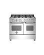 Bertazzoni MAS106L2EXC Master 100cm Range Cooker Twin Oven Dual Fuel Stainless Steel