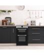 Montpellier MDOC50FS 50cm Double Ceramic Cooker in Silver
